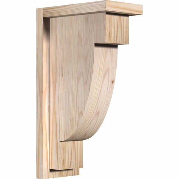 Ekena Millwork Alpine Smooth Corbel w/Backplate, Douglas Fir, 5 1/2"W x 10"D x 18"H COR06X10X18ALP01SDF - main